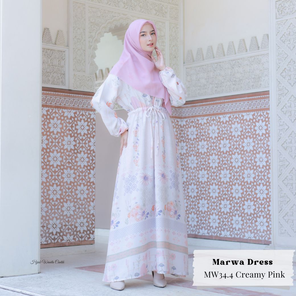 Marwa Dress - MW34.4 Creamy Pink