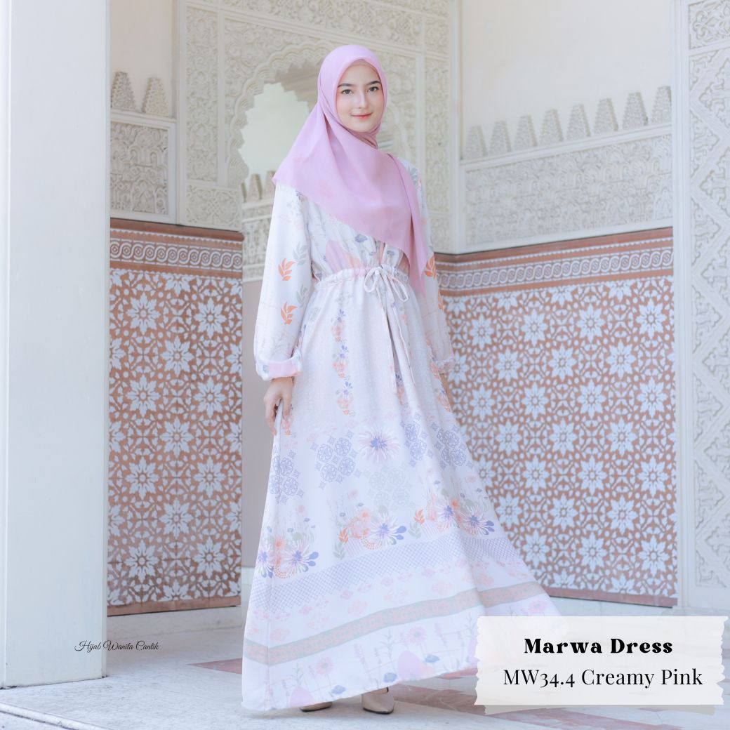 Marwa Dress - MW34.4 Creamy Pink