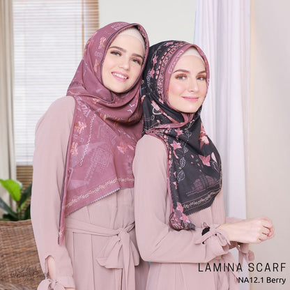 Segiempat Lamina Scarf  - NA12.1 Berry