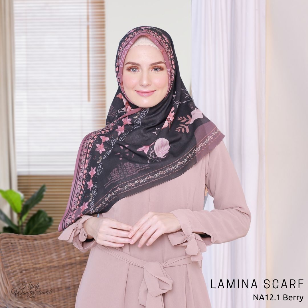 Segiempat Lamina Scarf  - NA12.1 Berry