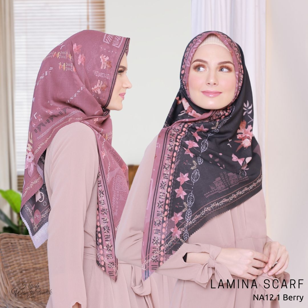 Segiempat Lamina Scarf  - NA12.1 Berry