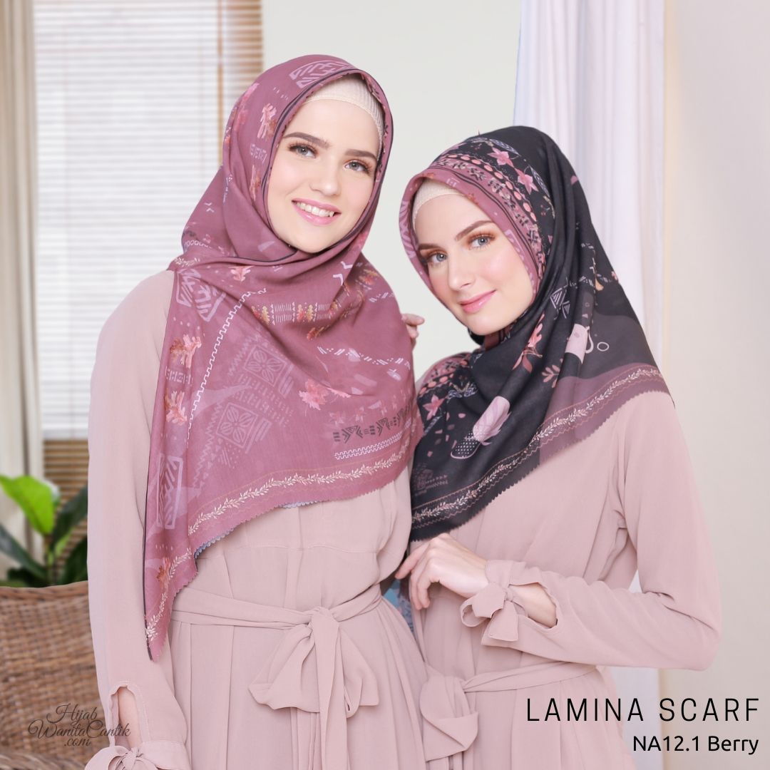 Segiempat Lamina Scarf  - NA12.1 Berry