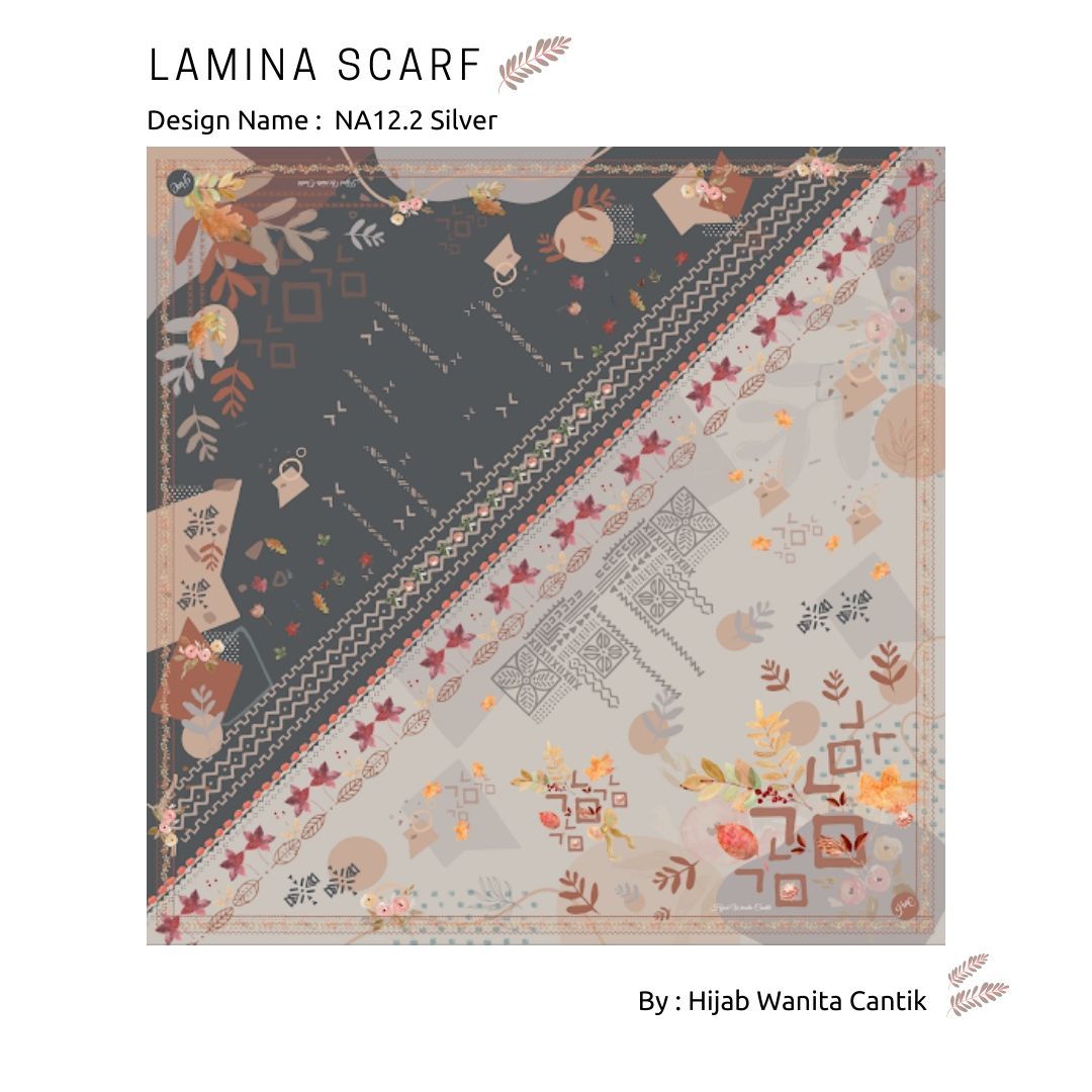 Segiempat Lamina Scarf  - NA12.2 Silver