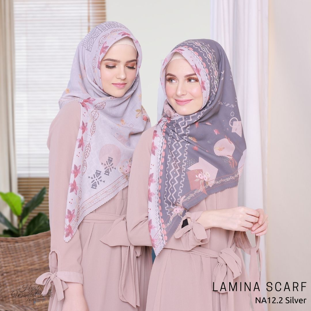 Segiempat Lamina Scarf  - NA12.2 Silver