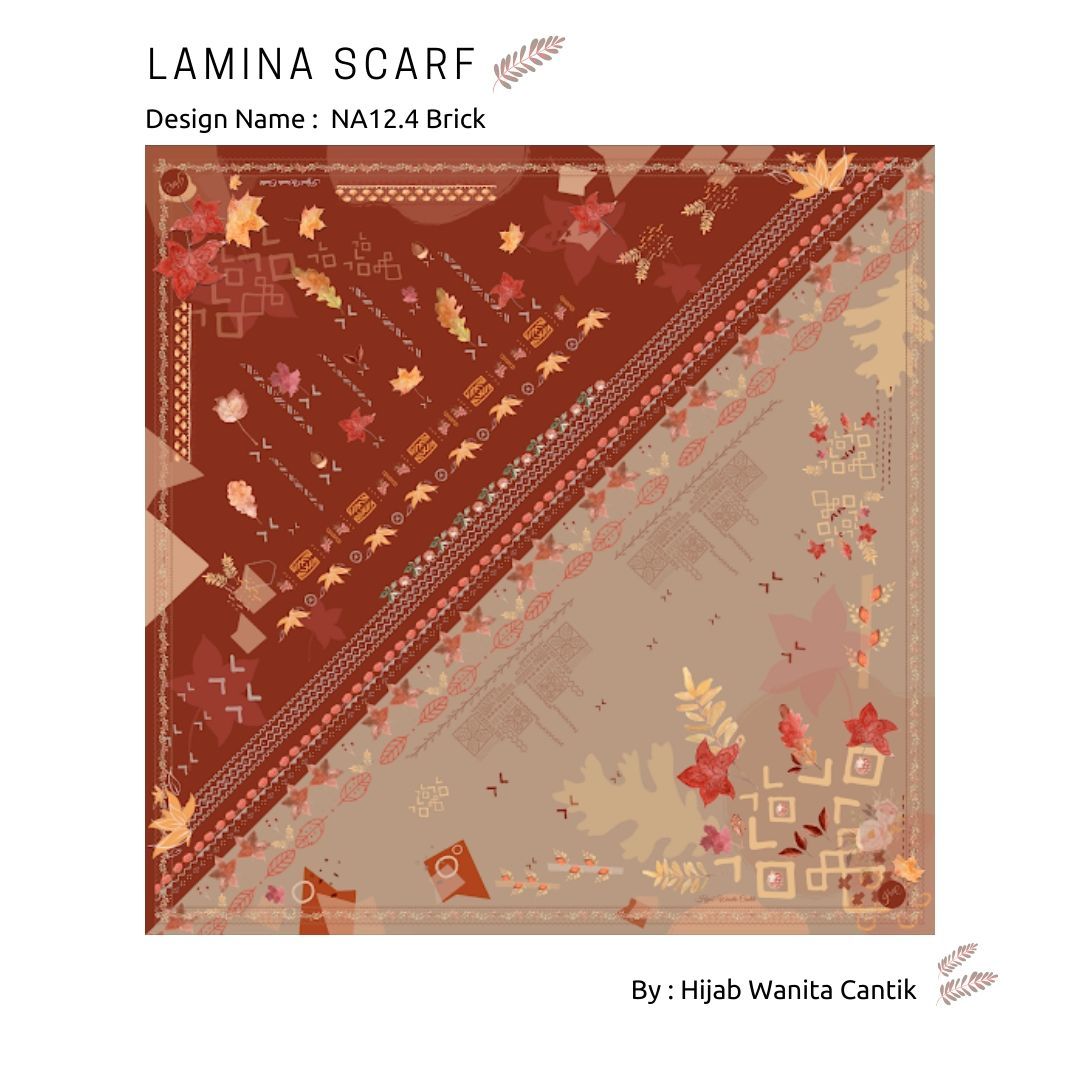 Segiempat Lamina Scarf  - NA12.4 Brick