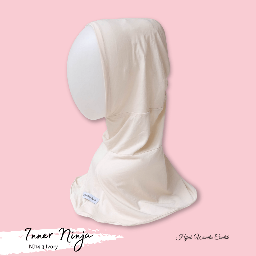 Inner Ninja Kaos Katun Super Nyaman | Ciput Hijab - NJ14.3 Ivory