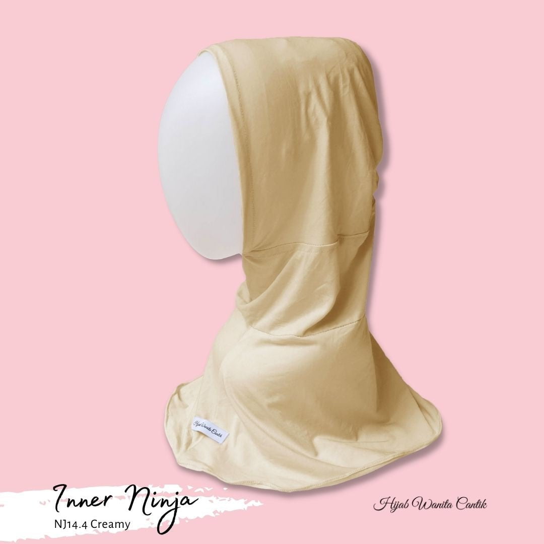 Inner Ninja Kaos Katun Super Nyaman | Ciput Hijab - NJ14.4 Creamy