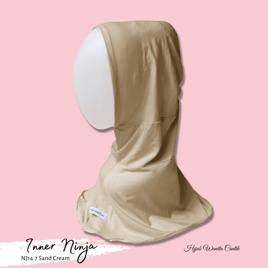 Inner Ninja Kaos Katun Super Nyaman | Ciput Hijab - NJ14.7 Sand Cream