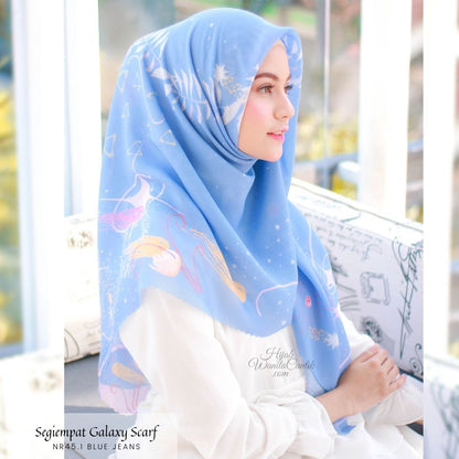 Segiempat Galaxy Scarf - NR45.1 Blue Jeans