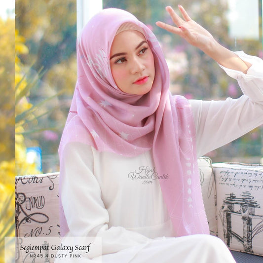 Segiempat Galaxy Scarf - NR45.4 Dusty pink