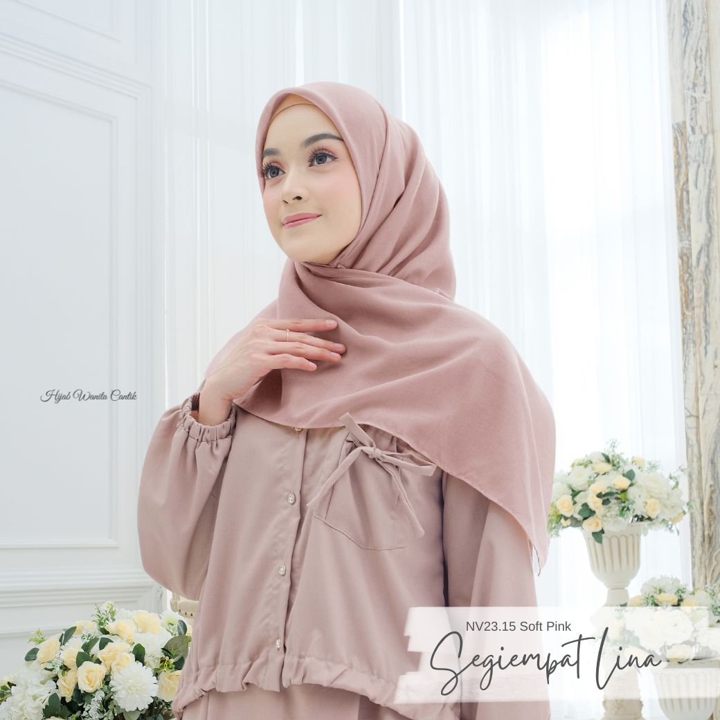 Segiempat Lina Voal - NV23.15 Soft Pink