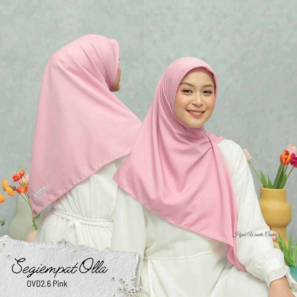 Segiempat Olla Scarf - OVD2.6 Pink