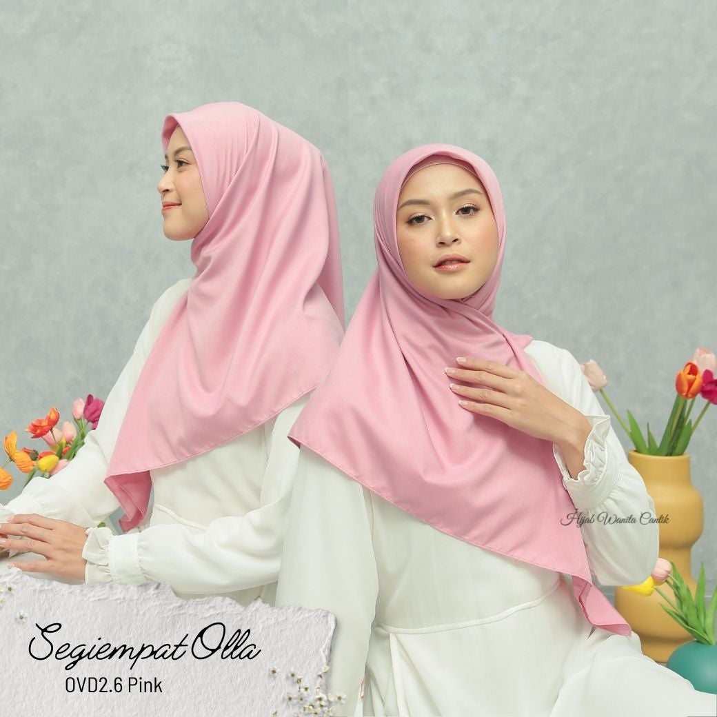 Segiempat Olla Scarf - OVD2.6 Pink