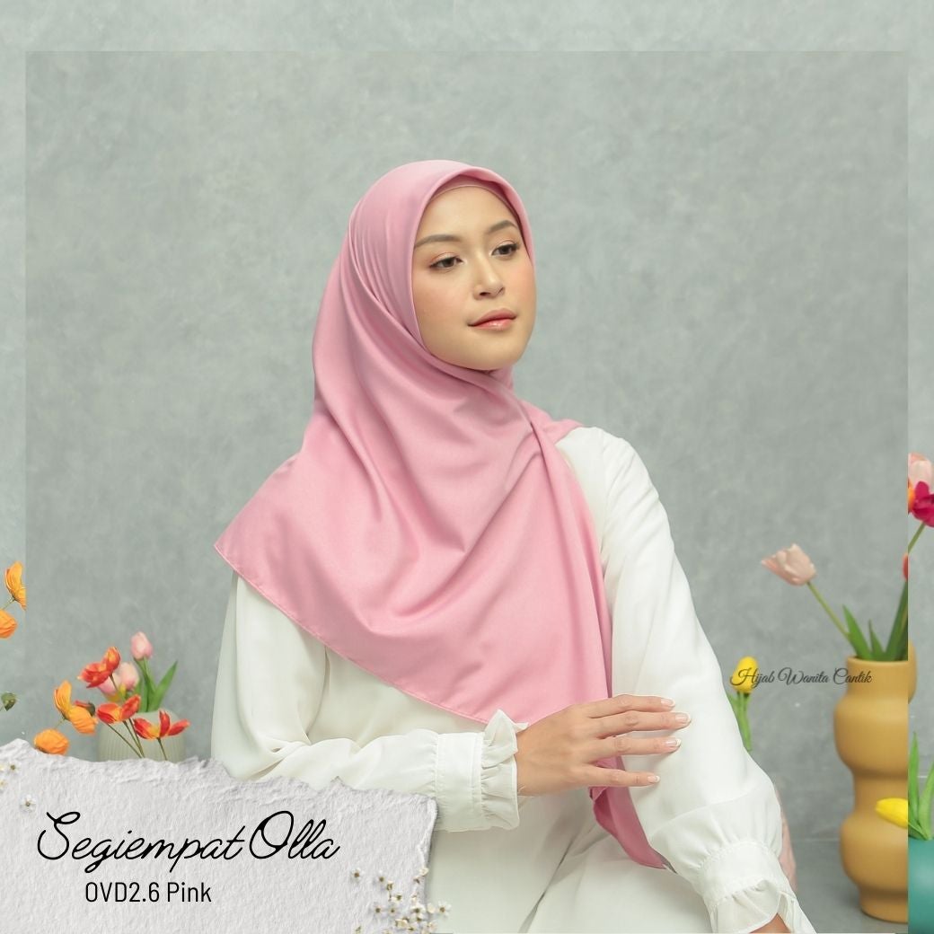 Segiempat Olla Scarf - OVD2.6 Pink