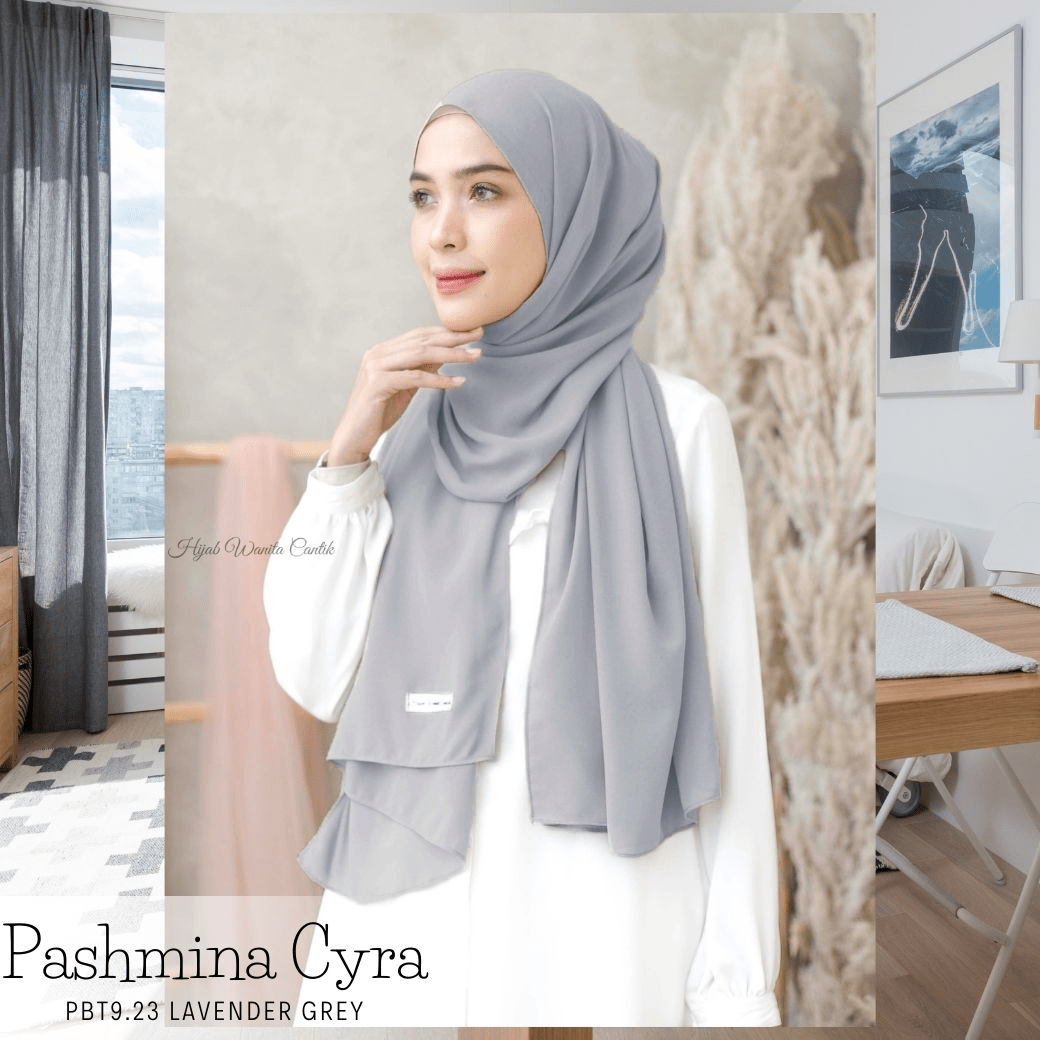 Pashmina Cyra - Lavender Grey