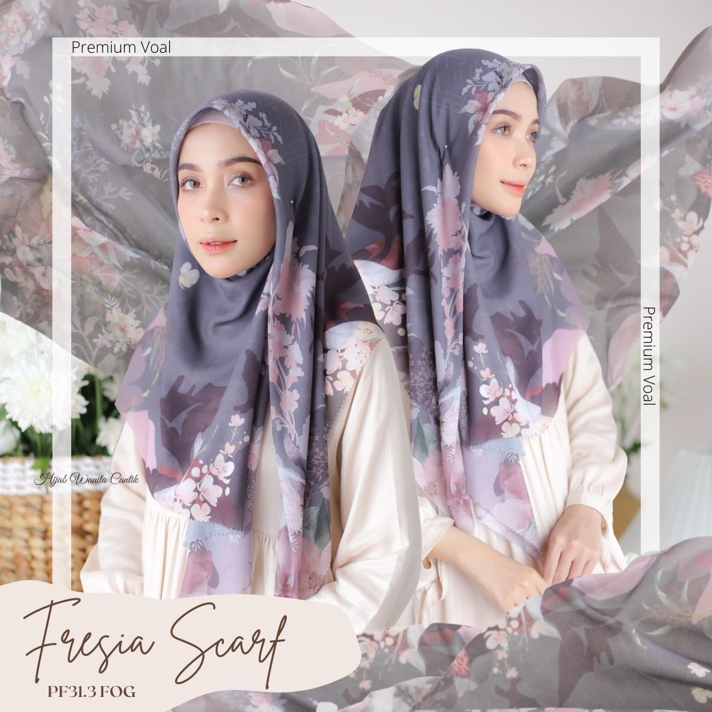 Fresia Scarf Premium Voal - PF31.3 Fog