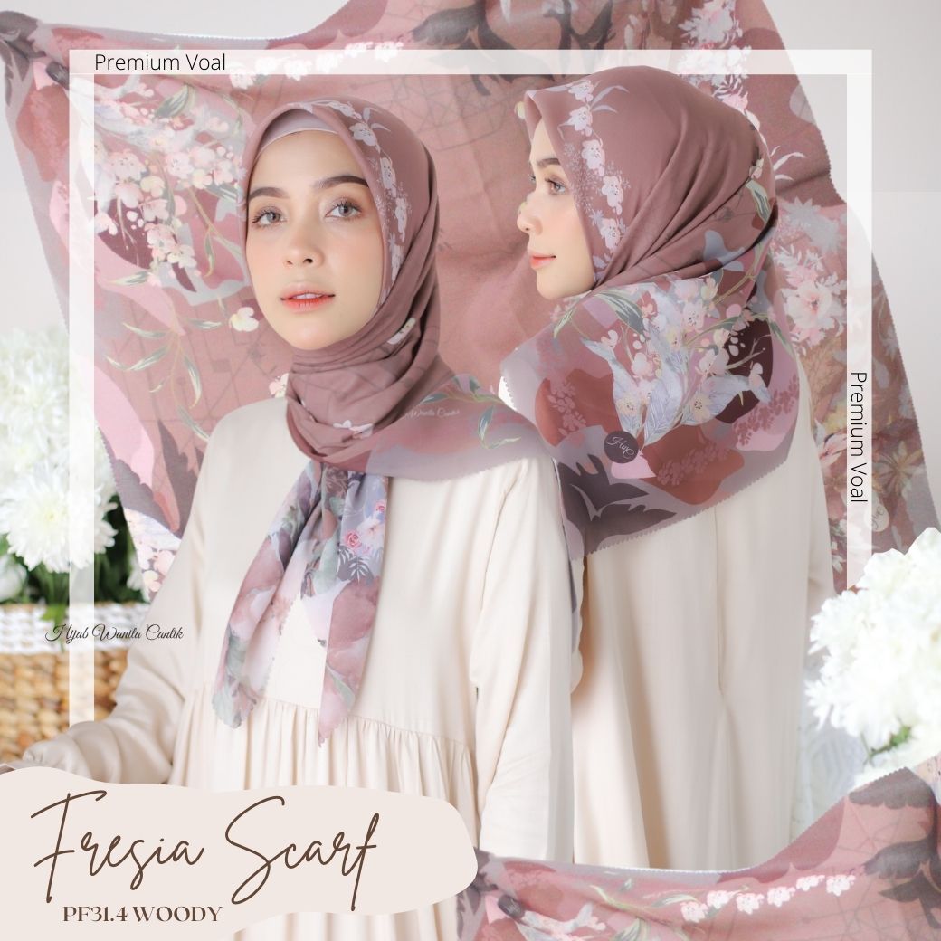Fresia Scarf Premium Voal - PF31.4 Woody