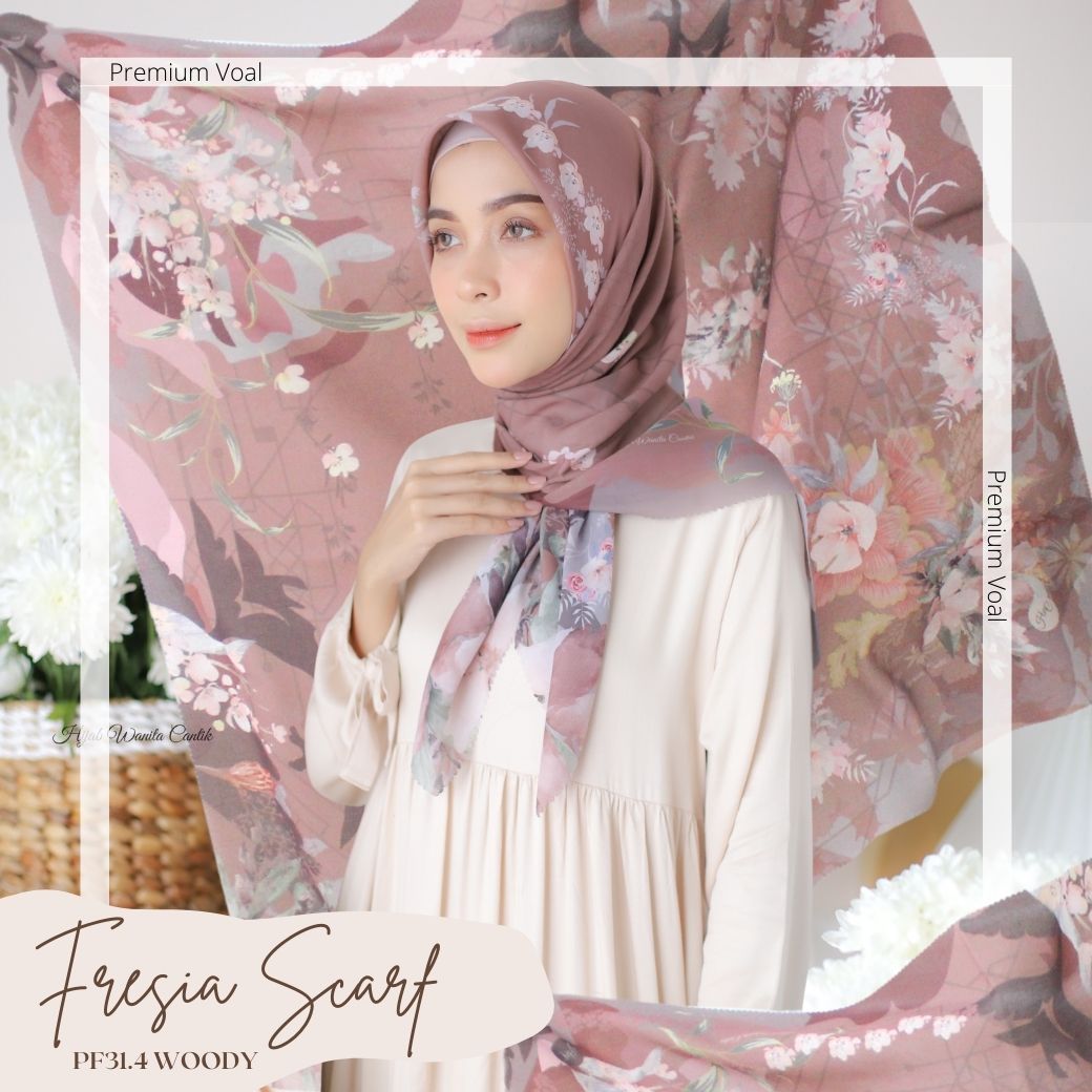 Fresia Scarf Premium Voal - PF31.4 Woody