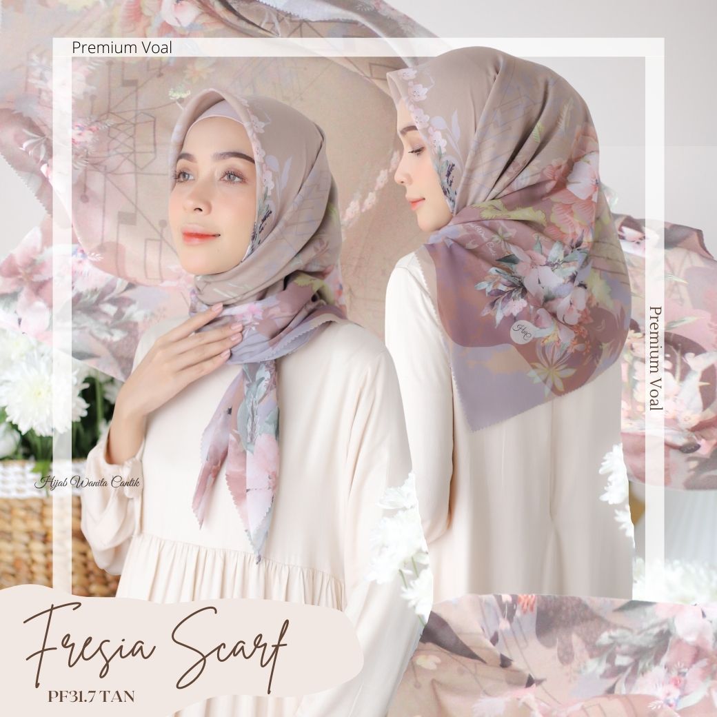 Fresia Scarf Premium Voal - PF31.7 Tan