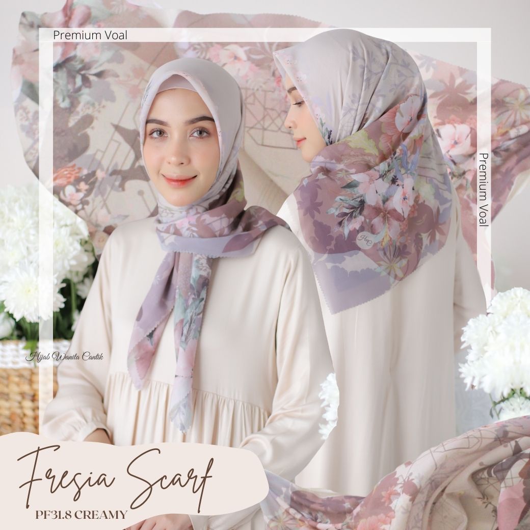 Fresia Scarf Premium Voal - PF31.8 Creamy