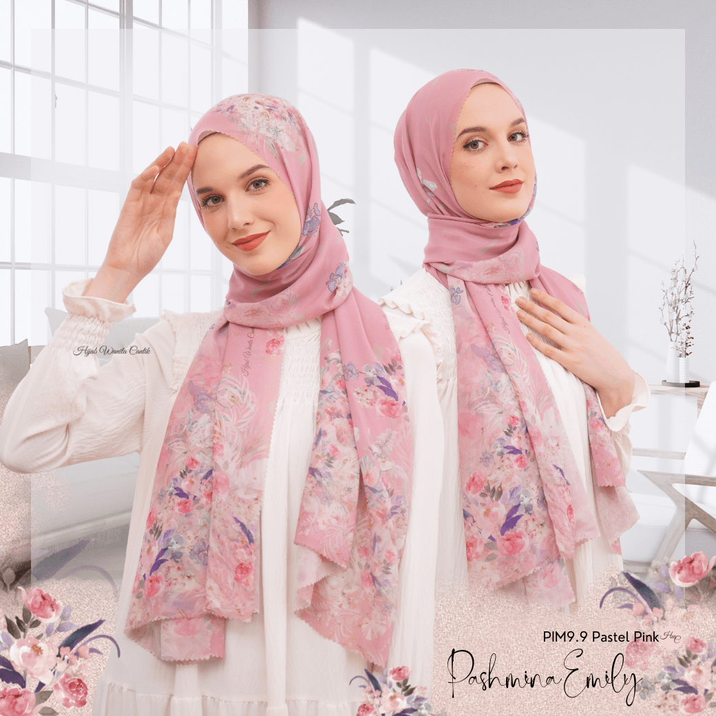 Pashmina Emily - PIM9.9 Pastel Pink