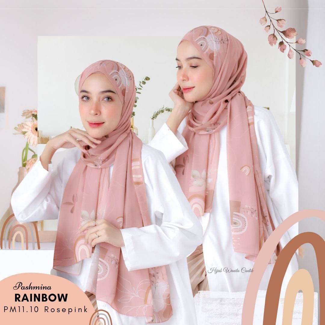 Rainbow - Pashmina Premium Ceruti - Rosepink - PM11.10