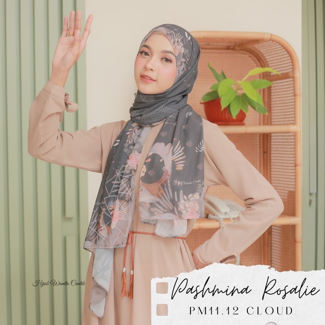 Rosalie - Pashmina Premium Ceruti - Cloud - PM11.12