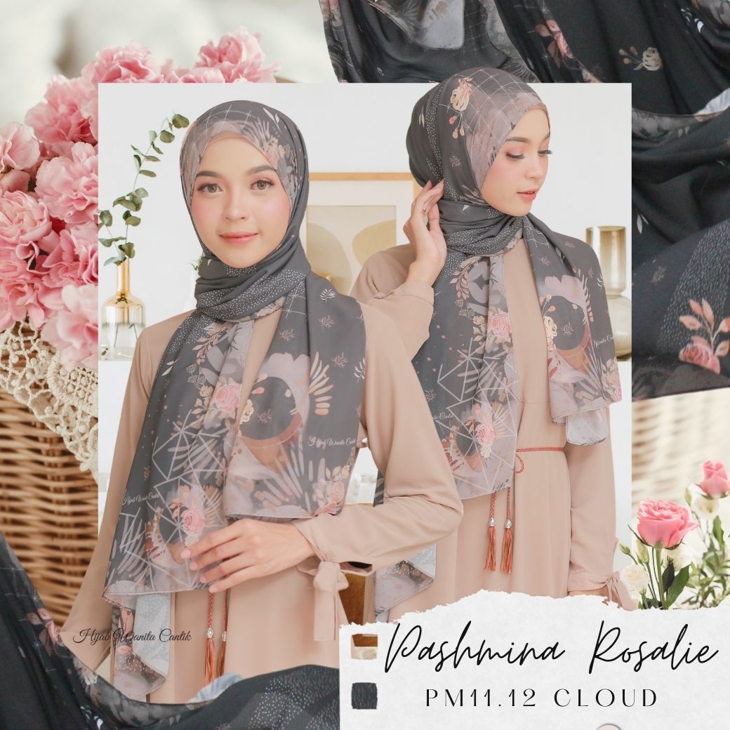 Rosalie - Pashmina Premium Ceruti - Cloud - PM11.12