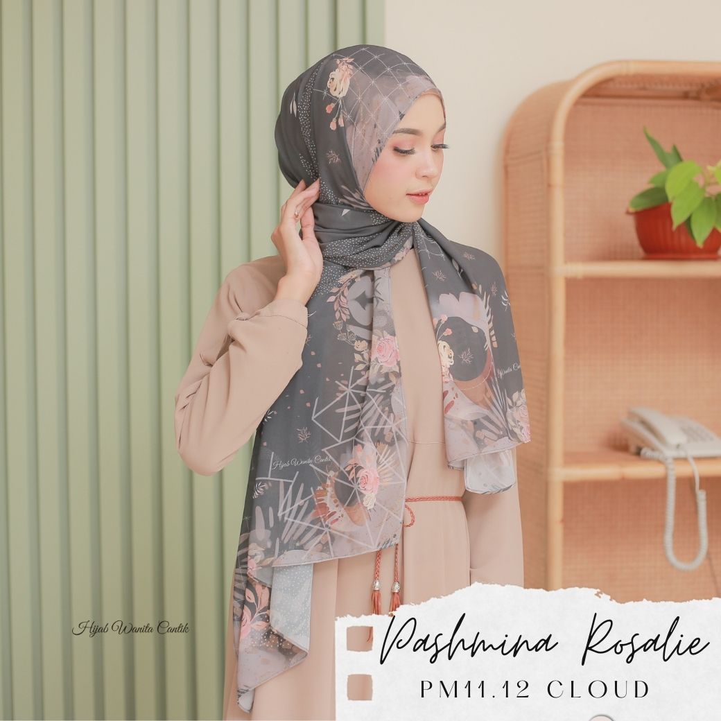 Rosalie - Pashmina Premium Ceruti - Cloud - PM11.12