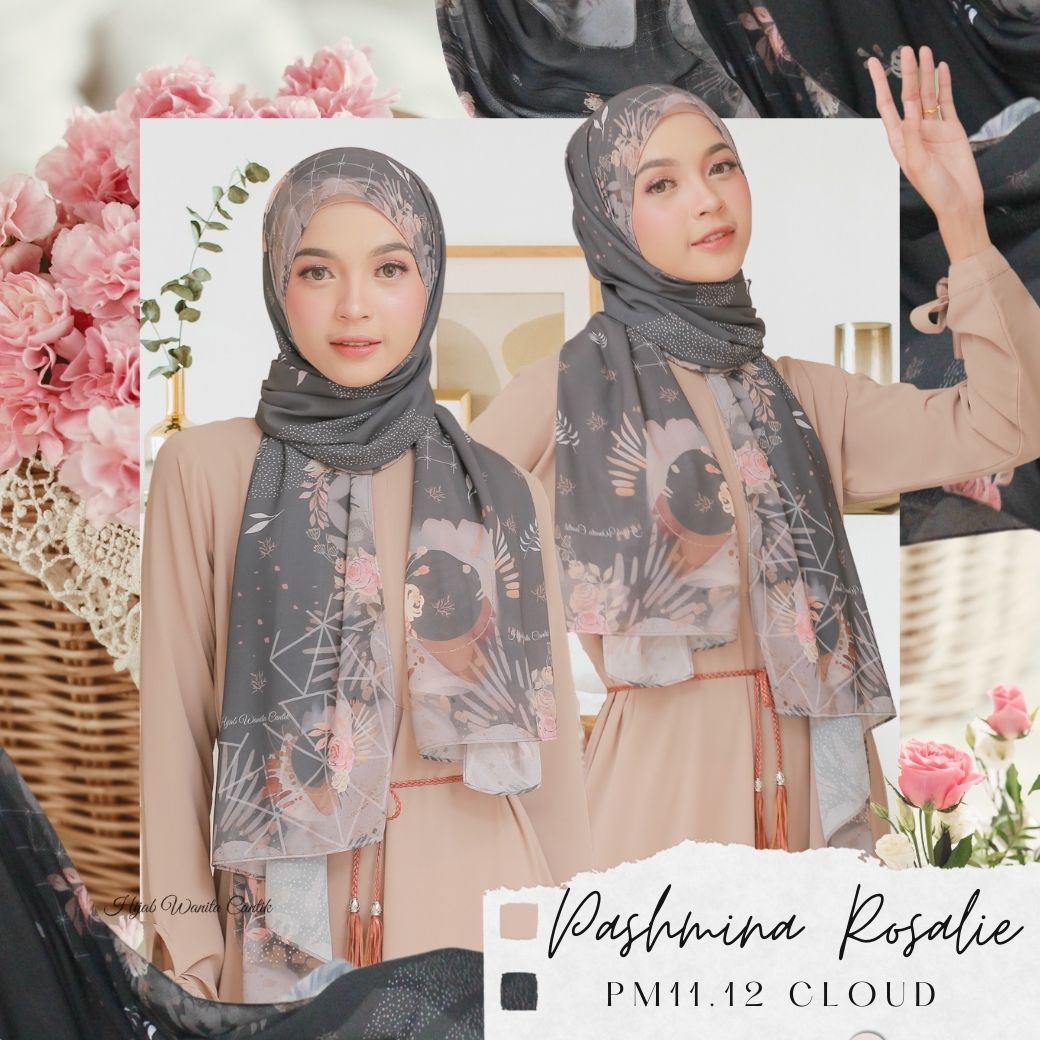 Rosalie - Pashmina Premium Ceruti - Cloud - PM11.12