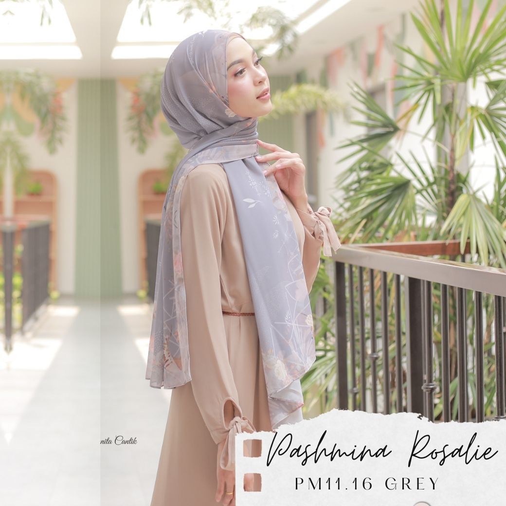 Rosalie - Pashmina Premium Ceruti - Grey - PM11.16