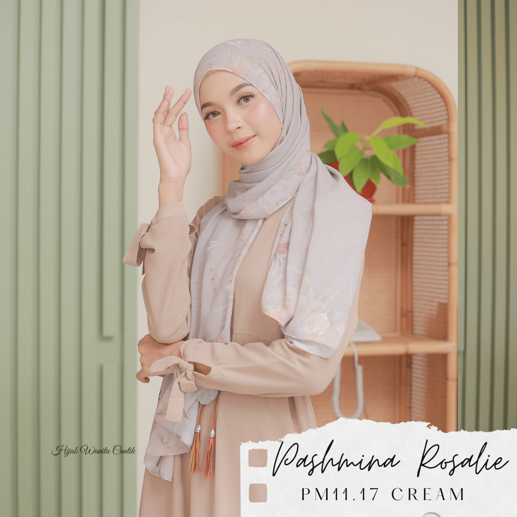 Rosalie - Pashmina Premium Ceruti - Cream - PM11.17