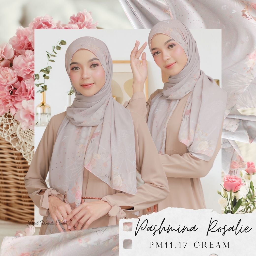 Rosalie - Pashmina Premium Ceruti - Cream - PM11.17