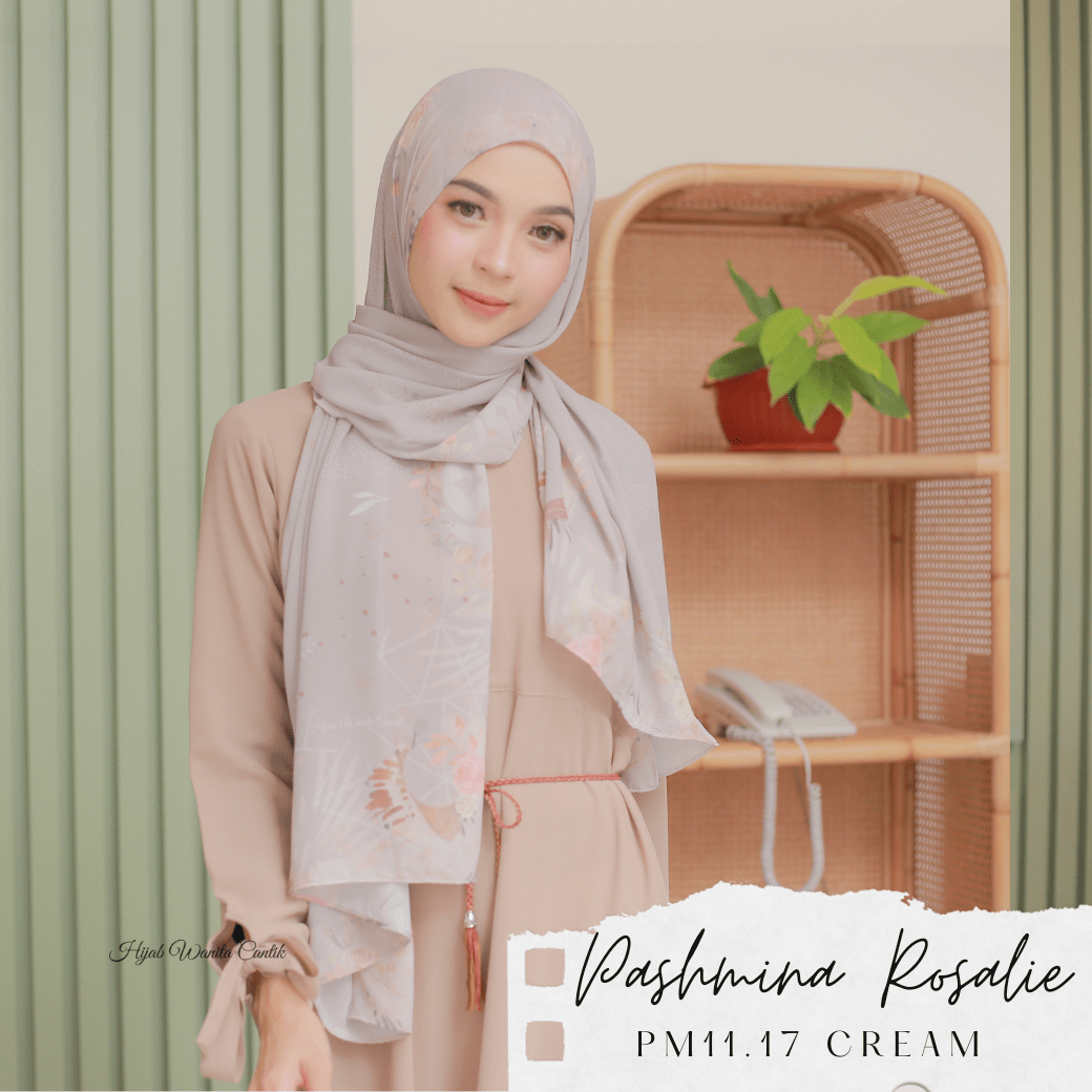 Rosalie - Pashmina Premium Ceruti - Cream - PM11.17