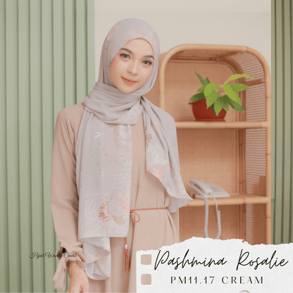 Rosalie - Pashmina Premium Ceruti - Cream - PM11.17
