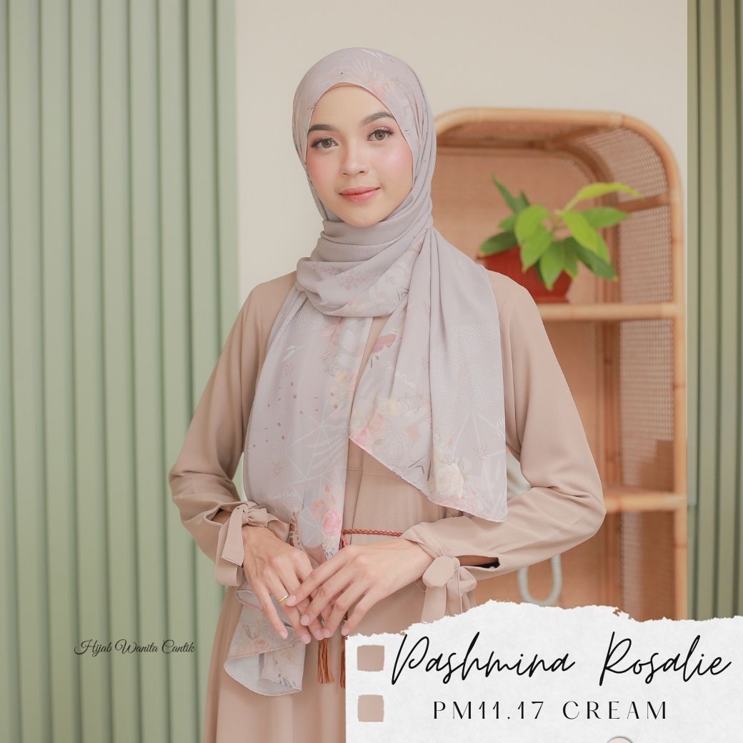 Rosalie - Pashmina Premium Ceruti - Cream - PM11.17