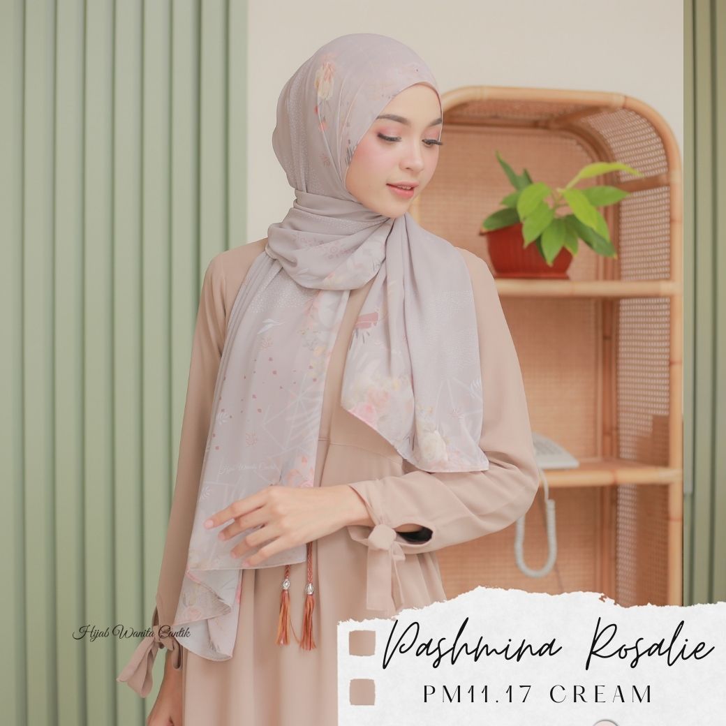 Rosalie - Pashmina Premium Ceruti - Cream - PM11.17