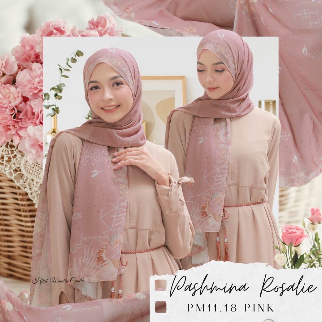 Rosalie - Pashmina Premium Ceruti - Pink -  PM11.18