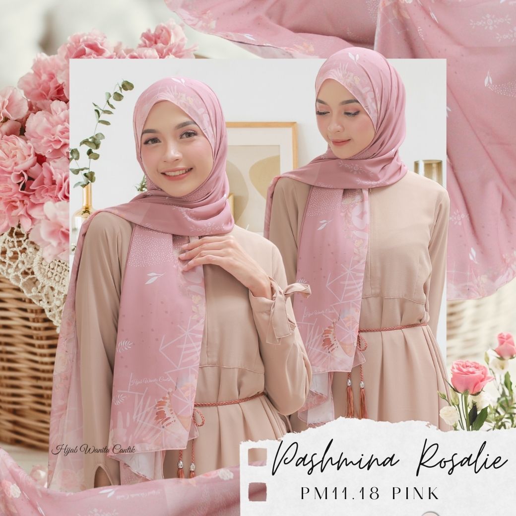 Rosalie - Pashmina Premium Ceruti - Pink -  PM11.18