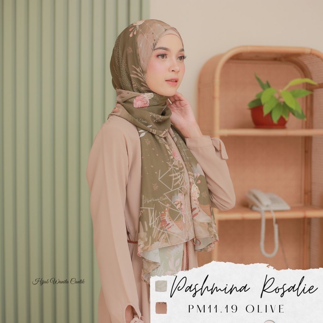 Rosalie - Pashmina Premium Ceruti - Olive - PM11.19