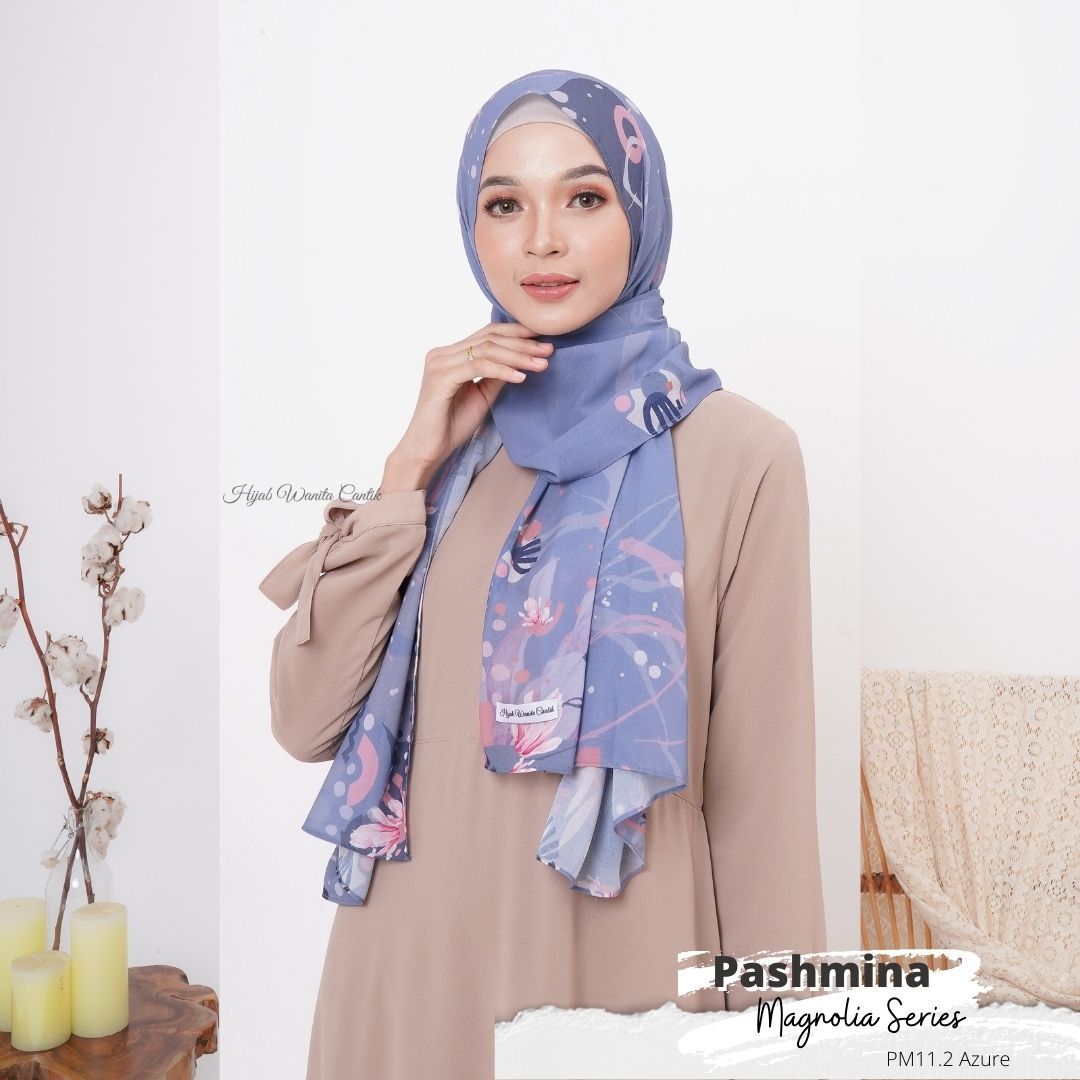 PMagnolia - Pashmina Premium Ceruti - Azure -PM11.2