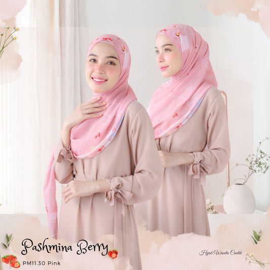 Berry - Pashmina Premium Ceruti - Pink - PM11.30