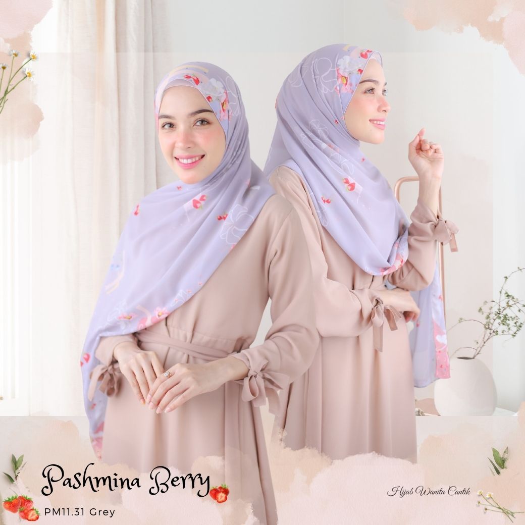 Berry - Pashmina Premium Ceruti - Grey - PM11.31