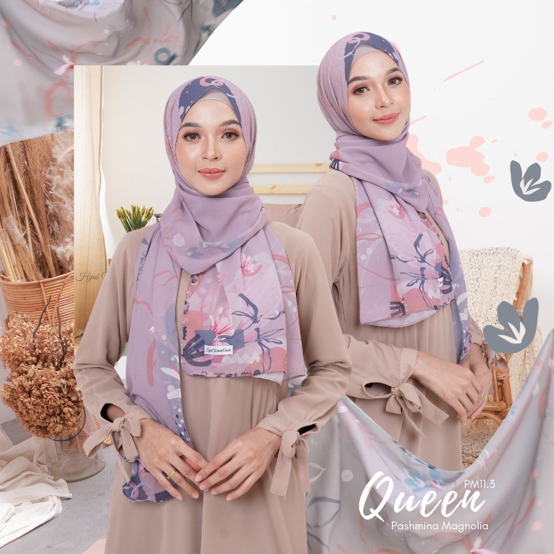 Magnolia - Pashmina Premium Ceruti - Queen -PM11.3