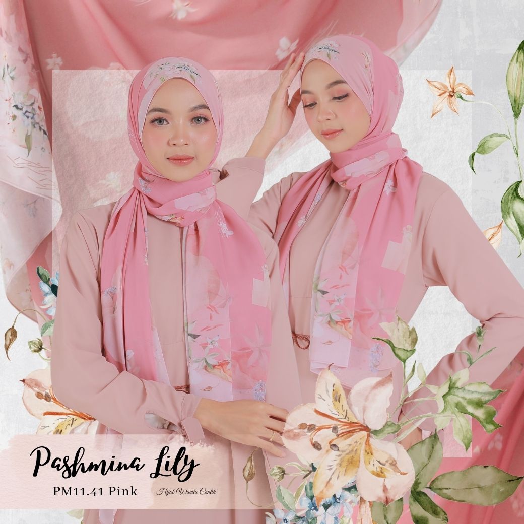 Lily - Pashmina Premium Ceruti - Pink - PM11.41