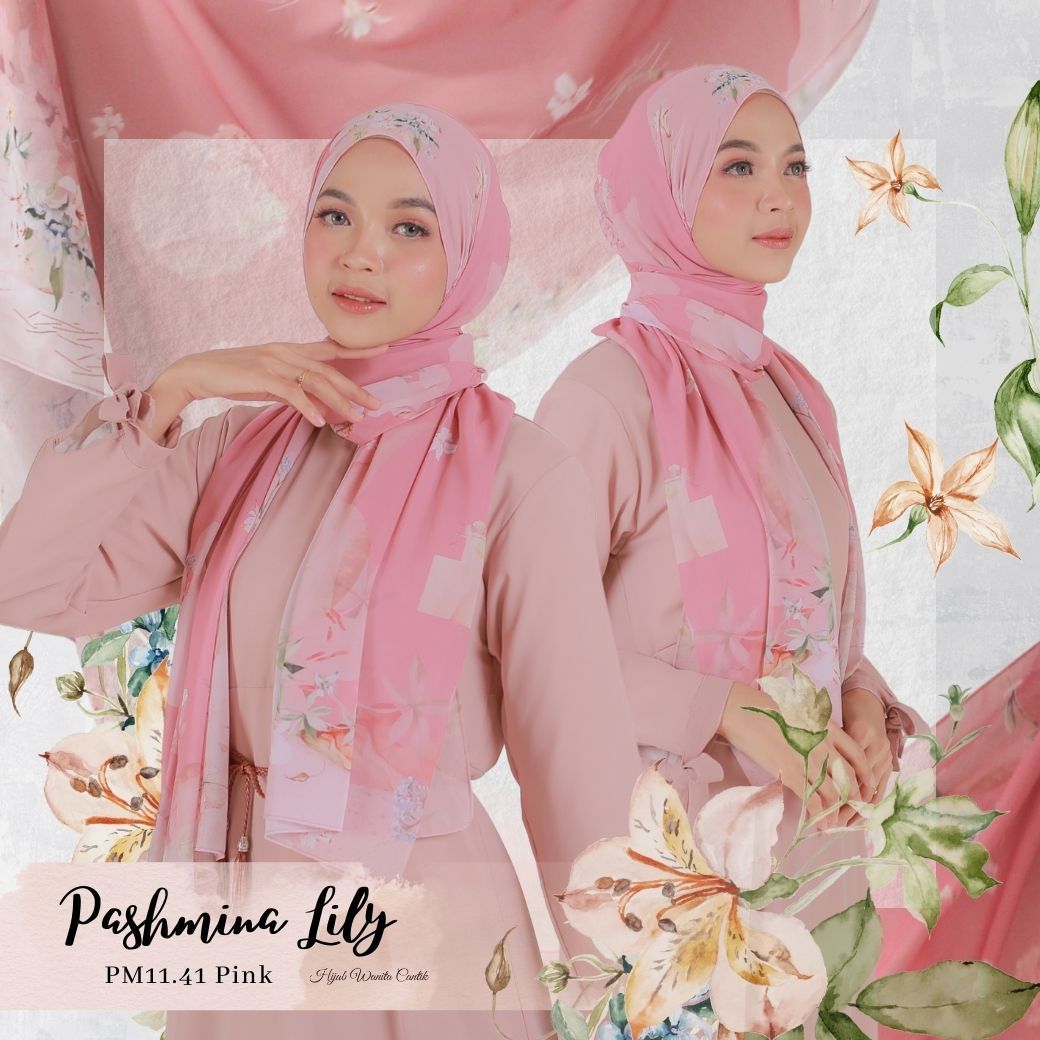 Lily - Pashmina Premium Ceruti - Pink - PM11.41