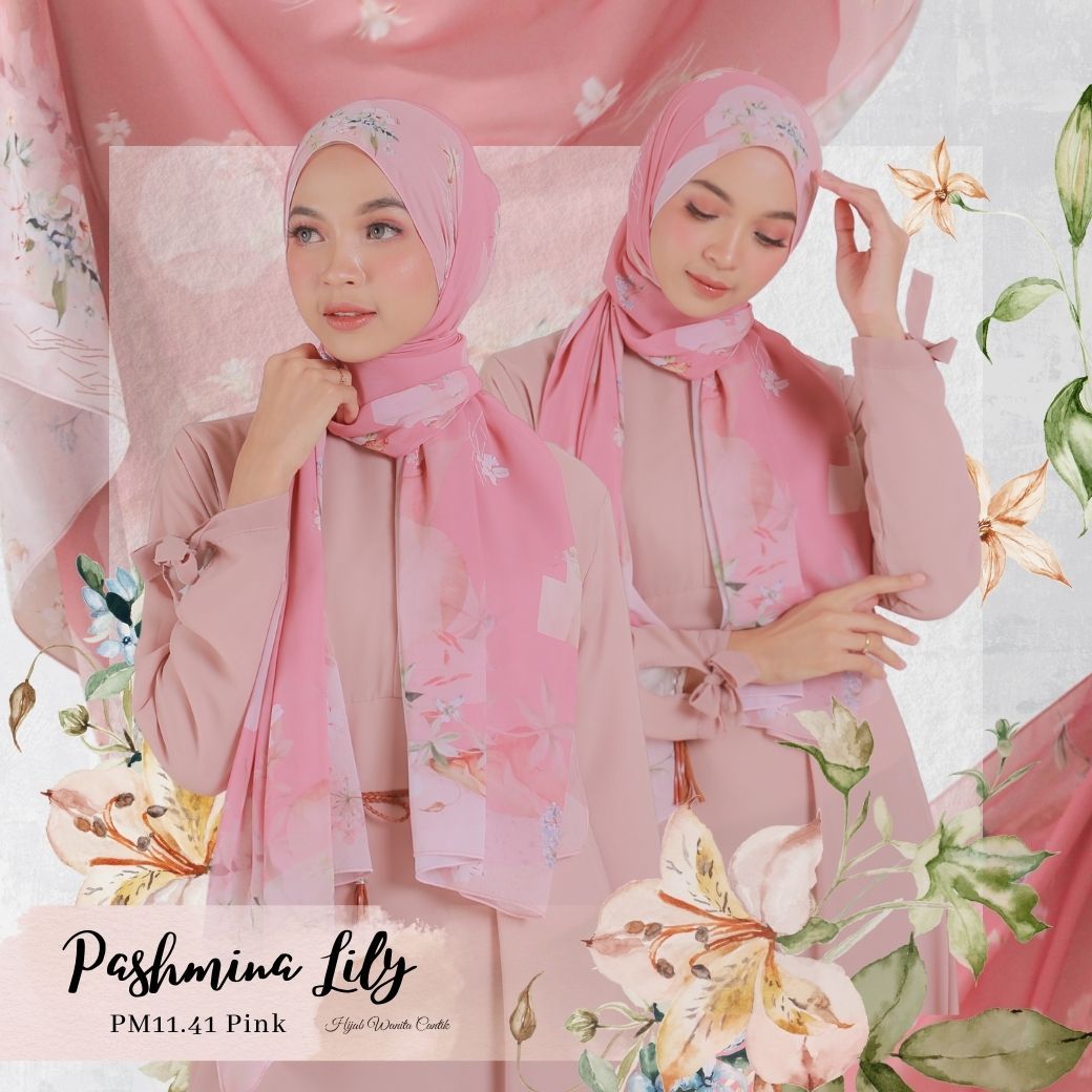 Lily - Pashmina Premium Ceruti - Pink - PM11.41