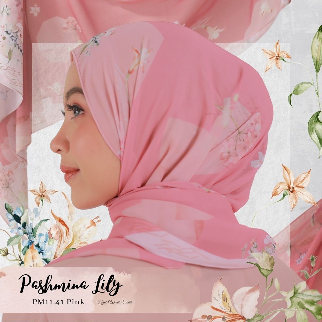 Lily - Pashmina Premium Ceruti - Pink - PM11.41