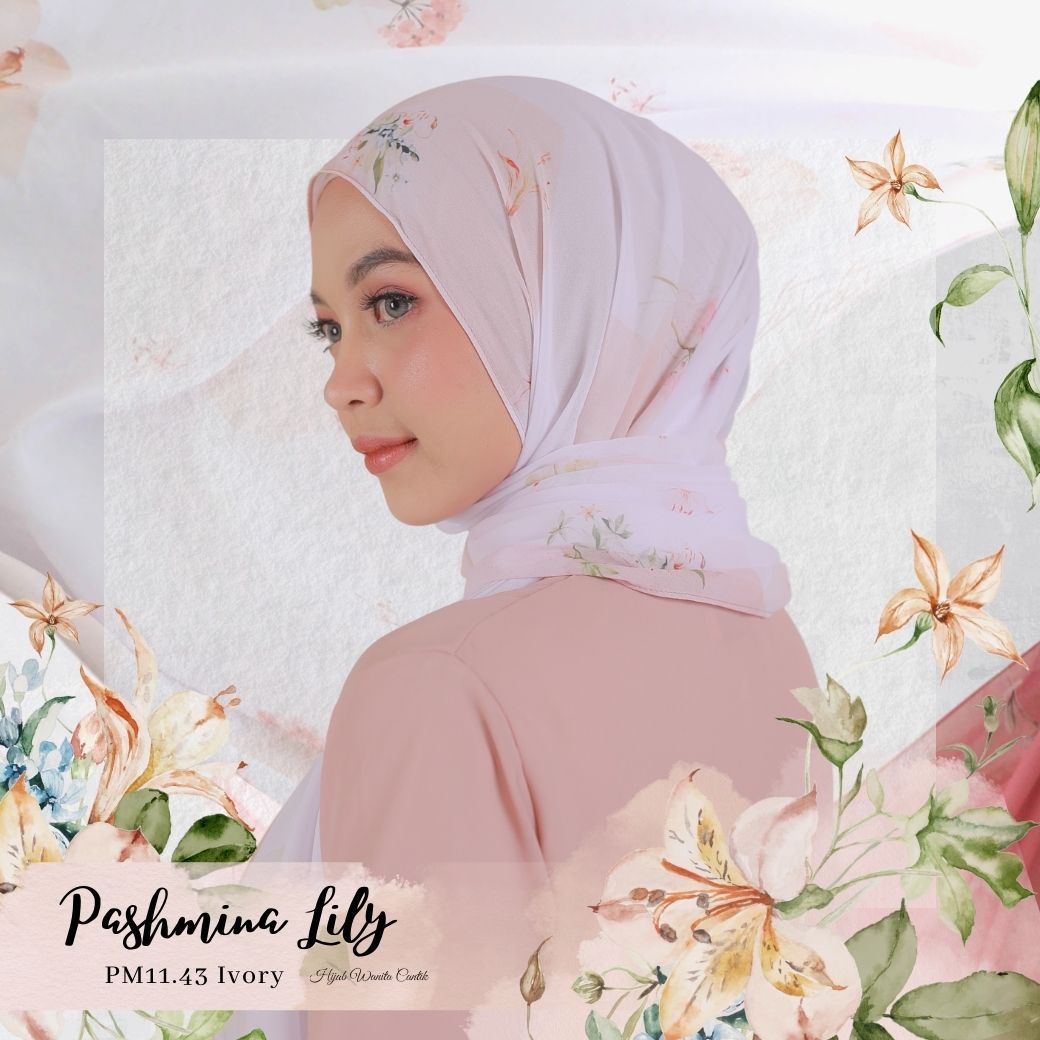 Lily - Pashmina Premium Ceruti - Ivory - PM11.43