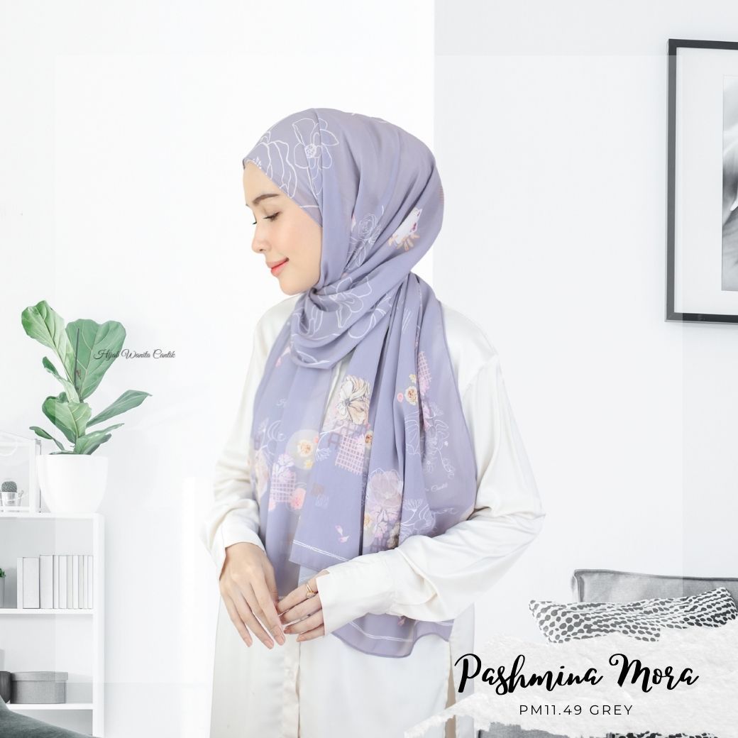 Mora - Pashmina Premium Ceruti - Grey - PM11.49